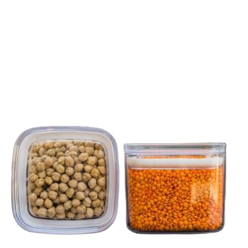 Kitchen Organizer And Storage Container Kitchen Storage Jar Fridge Box Food Vacuum Rice Dispenser Spice Cookie Sugar Plastic 3pc