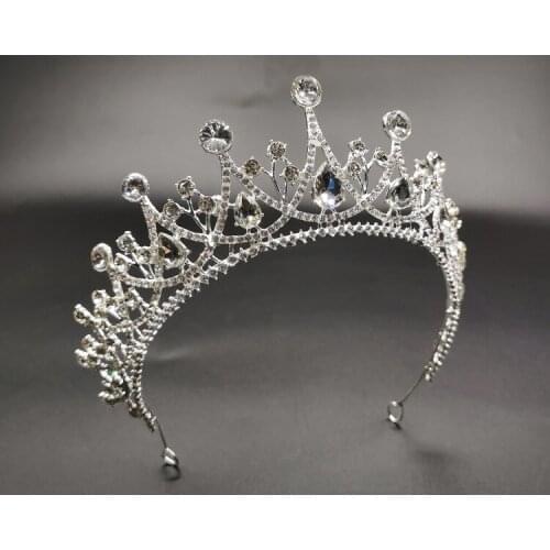 New Luxury Princess Diadem Bling Rhinestone Tiaras and Crowns Headbands for Women Girls Bride Wedding Hair Jewelry Ornaments