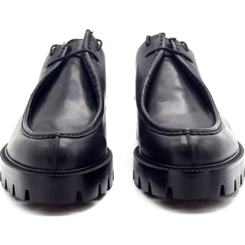 New 2018 Platform Leather Formal Business Shoes for men Lace up Dress Oxfords