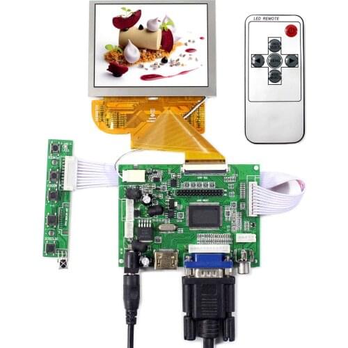 H DMI VGA 2AV LCD Driver Board With 3.5" 50pin FPC Connector 800x600 LCD Screen Replace PD035VX2
