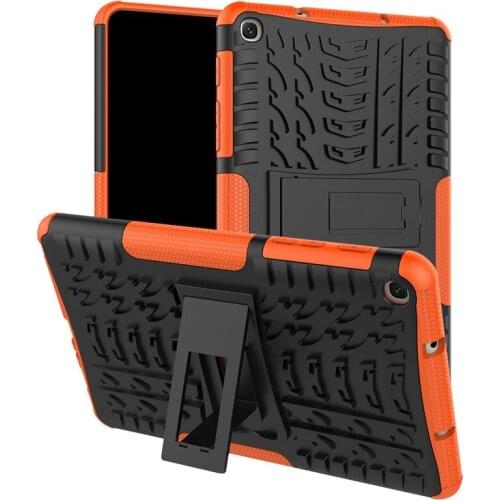 For Samsung Tab A 8.0 With S PEN 2019 P200 Case SM- P200 P205 Tablet Armor Case TPU+PC Shockproof Stand Cover Case + PenFilm