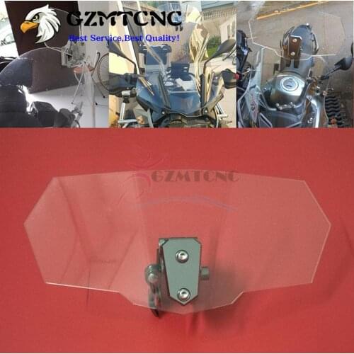 Adjustable Upper Windshield Variable Spoiler Windscreen for BMW R1200GS K1200R S1000RR F650GS G650GS C650GS F700GS F800R F800GS