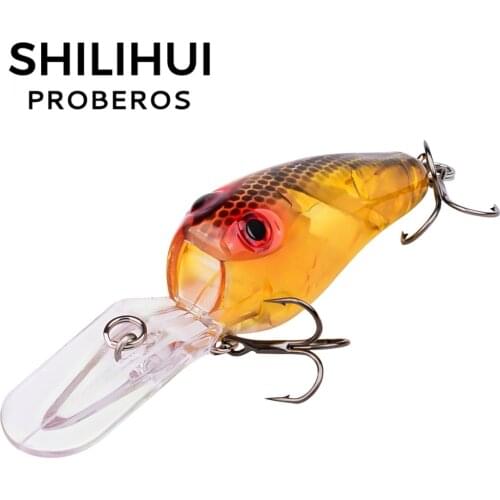 SHILIHUI 1PC Fishing Lure 9.5cm/11.5g Lures Fishing Tackle with 6# BKB Hooks Crankbait Carp Fishing Swimbait Pesca Esfishing
