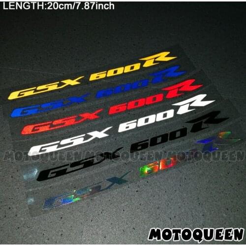 For SUZUKI GSX 600R GSX600R Stickers Reflective Motorcycle Body Wheels Fairing Helmet Side Decoration Label White Black Decals