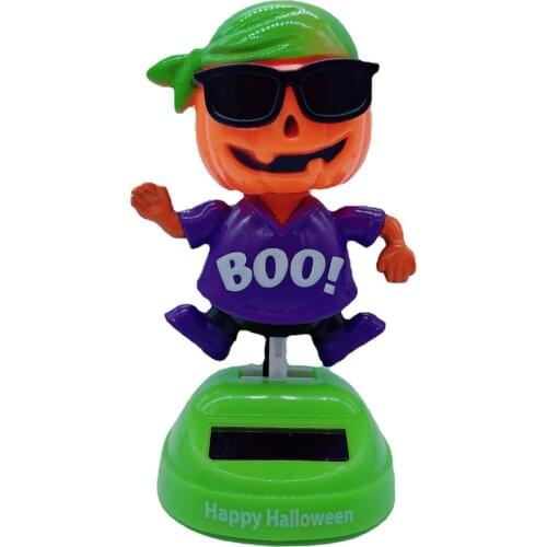 Solar Dancing Toys For Car Novelty Desk Car Ornament Solar Powered Car Decoration Shaking Head Dolls For Home Office Excellently