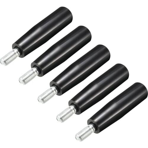 Uxcell 5Pcs Revolving Handwheel Machine Handle M12 Male Threaded Stem for Milling Machinery