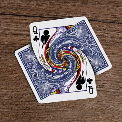 Vortex Magic Tricks Playing Card Connected Poker Change Magia Magician Close Up Street Illusions Gimmicks Mentalism Puzzle Toy