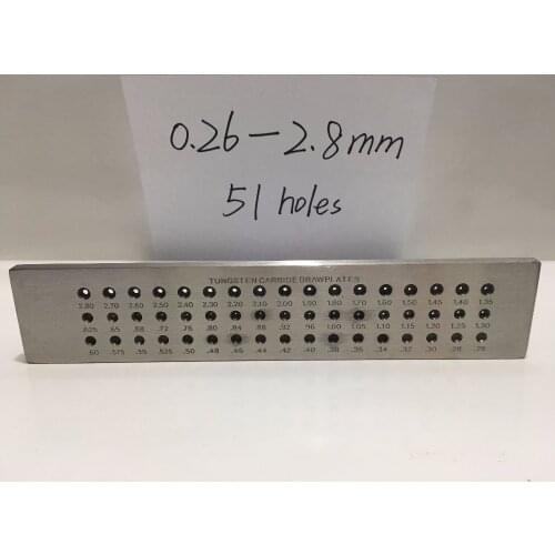 TUNGSTEN DRAWPLATE ROUND STEEL DRAWPLATE GOLDSMITH SLIVERSMITH NEW JEWELRY TOOL