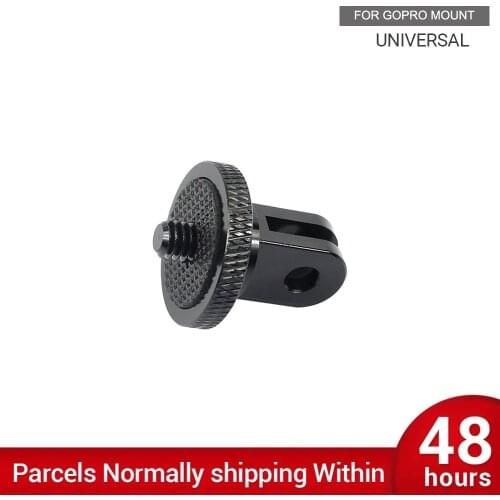 Aluminum Alloy 1/4 inch Mini Tripod Adapter Mount for GoPro Hero 9 8 7 6 5 4 Xiaoyi Yi 4K Sjcam M10 Eken H9r Go Pro Accessory