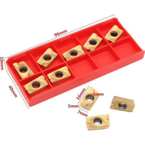 10pcs APMT1604PDER-HT Carbide Inserts for 400R Milling Cutter Turning Tool