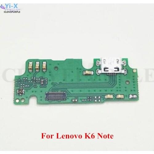 10PCS/Lot Micro USB Charging Port Charger Dock Plug Connector Flex Cable Replacement Parts For Lenovo K6 Note