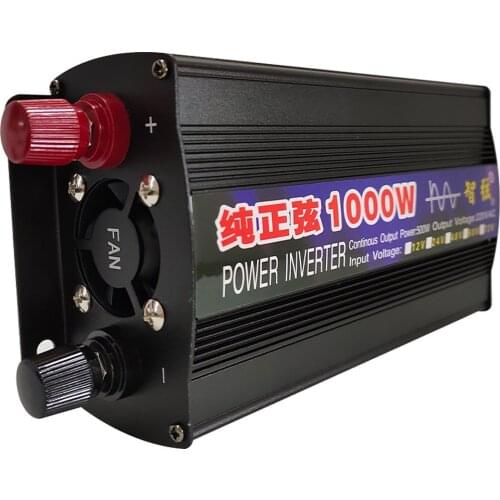1000w Pure Sine Wave Inverter Smart Power Inverter Single Digital Display Car Inverter Conversion Booster