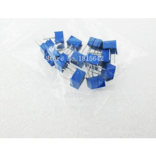 13PCS/LOT 13values 3362 Potentiometer 100R-1M 3362P Multiturn trimming potentiometers kit 100 ohm-1M ohm