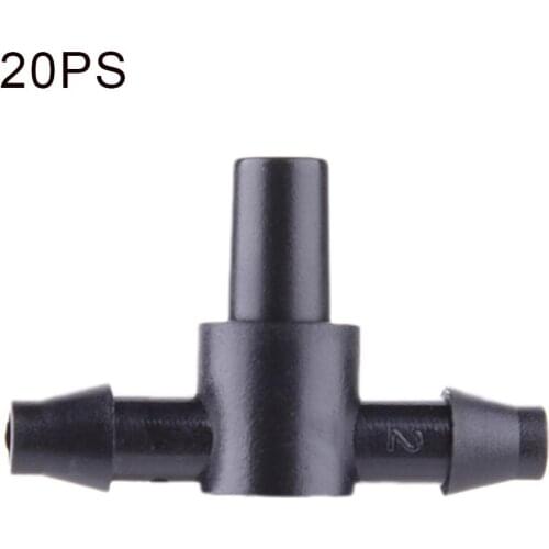 20pcs 4/7 Mm Shunt Tube Sprayer Connected With Tee Pipe Sprayer Sprinkler Irrigation Drip Irrigation Supplies Hose Accessories