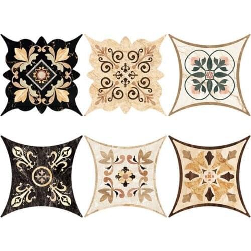 21 Pcs Printed Tile Diagonal Sticker Waterproof Wearable Household Floor Tile Diagonal Sticker New