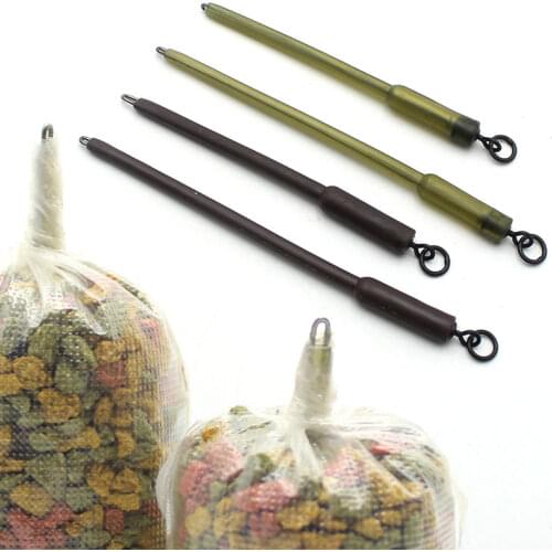 8PCS Carp Outline Solid Bag Stems Long PVA Bag Stems Carp Fishing Solid Bag Tail Rubbers Terminal Tackle Accessories