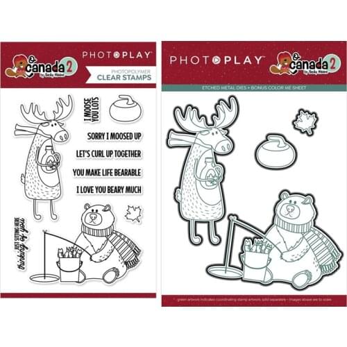 CH 2020 New Arrival MOOSE AND BEAR Die Set Metal Cutting Dies and stamp For Scrapbooking Practice Hands-on DIY Album Decor Card