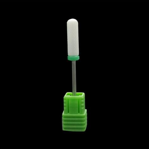 Easymail Round Ceramic Nail Drill Bit Electric File Nail Manicure Pedicure machine accessories 3/32" Shank nail cleaner bit H062