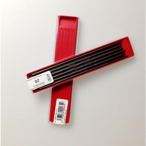 KOH-I-NOOR 2.0 mm Mechanical pencil Lead refill Graphite Lead Black 9H 7H 6H 5H 4H 3H 2H H HB B 2B 3B 4B 5B 6B 7B 8B