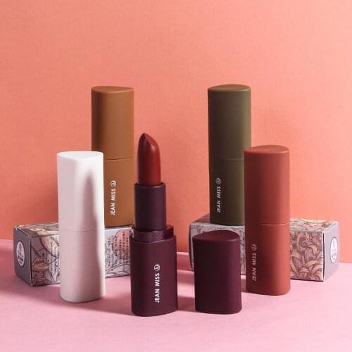 Lipstick Matte Waterproof Velvet Lip Stick 5 Colors Sexy Red Brown Pigments Makeup Matte Lipsticks Beauty Lips Beauty Gift KH2