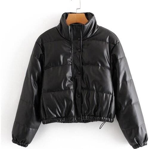 HOCANGYO Women's Leather Down Jackets