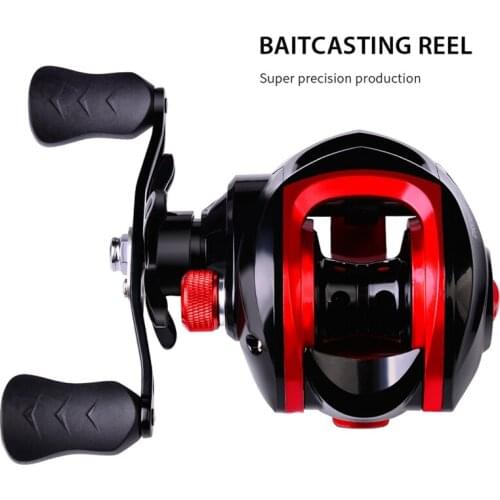 Baitcasting Reel 10kg Max Drag Water Drop Reel Fishing Wheel7.2:1 Gear Ratio Reel Freshwater High Speed Spare Spool Fishing Reel