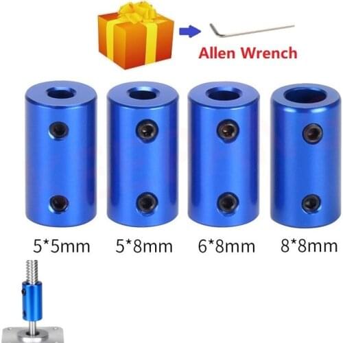 MEGA 8PCS Rigid Shaft Couplers Bore 5x5/5x8/6x8/8x8mm D14L25 Aluminum Alloy Coupling 3D Printer Parts For Stepper Motor