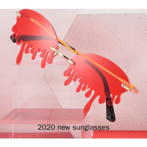 Fashion Tears Sun Glasses Men And Womenan Colorful Ocean Lens Tears Sunglasses Beach Alloy Frame Eyewear Glasses NX