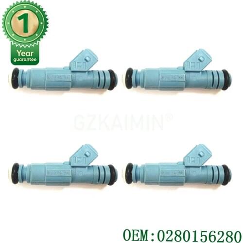 Set Of 4 PCS Fuel injector OEM 0280156280 For VW GM Fiat Coupe Opel Vauxhall Astra Zafira 2.0L