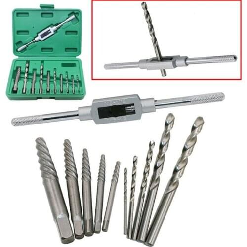 11pcs 3MM-10MM Damaged Screw Extractor Drill Bits Guide Set Broken Speed Out Easy Out Bolt Stud Stripped Screw Remover Tool