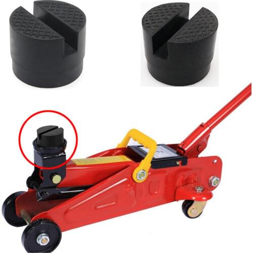 Floor Slotted Car Rubber Jack Pad Frame Protector Adapter Jacking Disk Pad Tool for Pinch Weld Side Lifting Disk Car Jack Pad