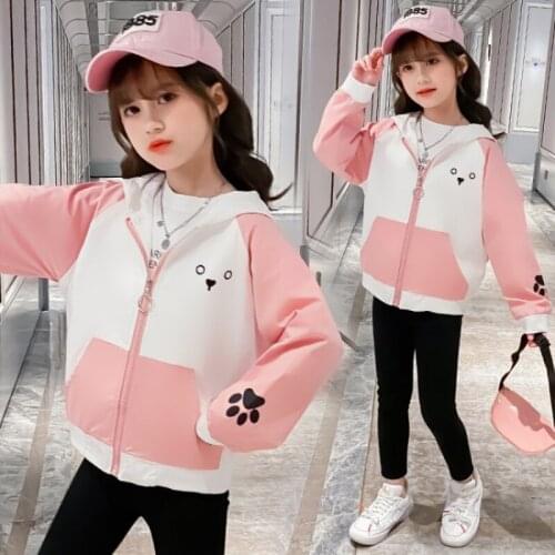 Girls Babys Coat Jacket Outwear 2021 Fashion Spring Autumn Overcoat Top Zipper Cardigan Childrens Clothing