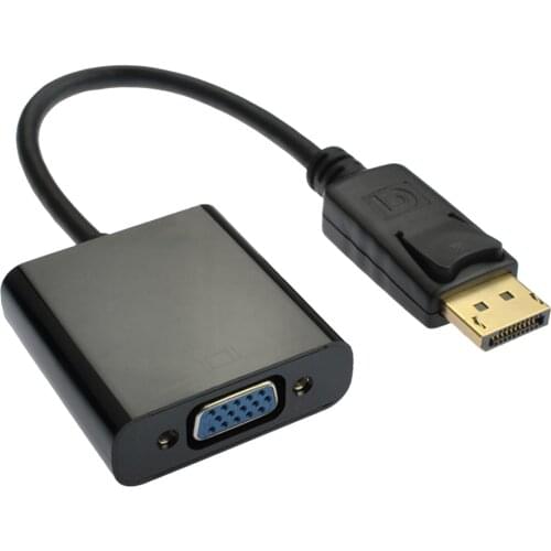 DP to VGA Adapter Display Port to VGA Converter DP Cables Adapter VGA Cables Displayport to VGA DLLE DP Adapter For Laptop