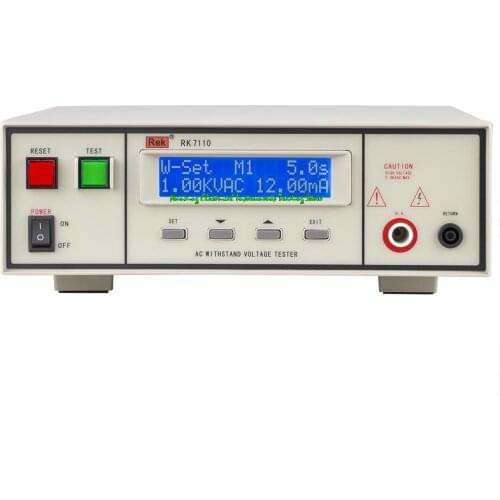 FAST ARRIVAL REK RK7110 programmable AC voltage tester voltage adjustable: 0-5KV programmable voltage tester