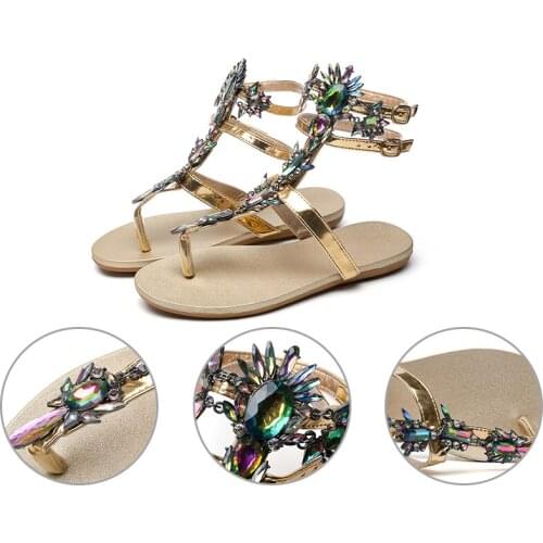 Summer Womens Gladiator Sandals & Summer Beach Shoes Bohemia Womens Sandals Women Summer Dress Shoes