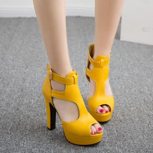 Big Size 11 12 13 14 15 16 17 18 19 ladies summer platform sandals women shoes woman Belt buckle fishmouth lady sandals
