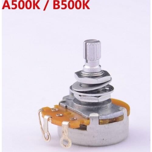 【Made in Japan】 1 Piece Super Quality GuitarFamily A500K/B500K Big Potentiometer(POT) For Electric Guitar Bass