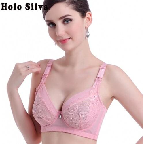 Ultra-thin Bra Sexy Lingerie Breathable Bras Underwear Lace Women Underwear Bra Push Up Lingerie Brassiere B C D Cup 75-95 Size