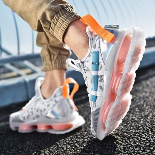 2021New Men Chunky Sneakers Fashion Breathable Running Shoes Antiskid Damping Shoes Outdoor Comfortable Jogging Shoes Zapatillas