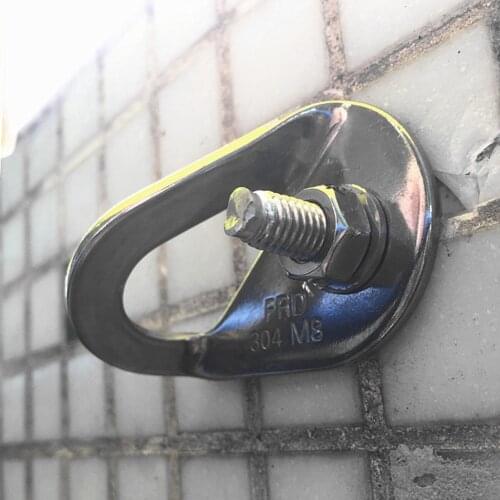 4pcs 35KN Stainless Steel Climbing Anchor Bolt Hanger Screw Nut Piton Outdoor Sports Safety Hardware Set