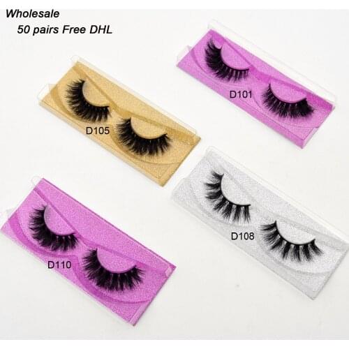 Free DHL 50 pairs Visofree Eyelashes 3D Mink Lashes Handmade Mink Dramatic Lashes 48styles cruelty free reusable lashes wholsale