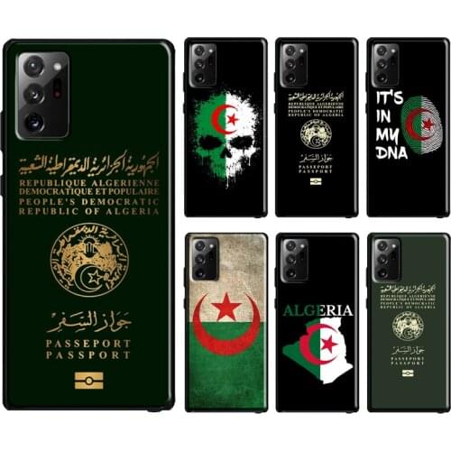 Algerian Passport Flag Case For Samsung Note 20 Ultra Note10 Lite Case For Galaxy S20 S10 S8 S9 Plus S10e Funda
