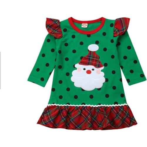 0-6 Years Toddler Kids Baby Girl Dress Santa Claus Xmas Clothing Children Christmas Princess Party Pageant Tutu Dresses Vestidos