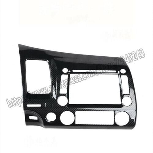 For Honda 8th civic 2006-2011 ABS Carbon Fiber style Interior Central control panel trim