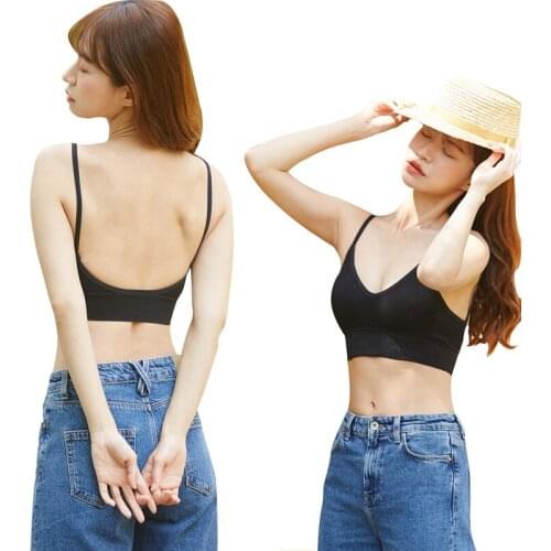 Women Tube Top Push Up Bra Sport Female Crop Top Active Bra Sexy Lingerie Fitness Brassiere Seamless Underwear Bandeau Top Tank