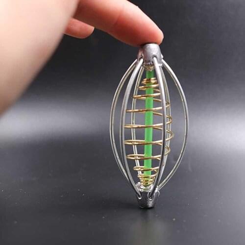 Fishing Lure Cage Fish Bait Lure Small Bait Cage Fishing Trap Feeder Tackle Accessories Basket Fishing Holder T4L4