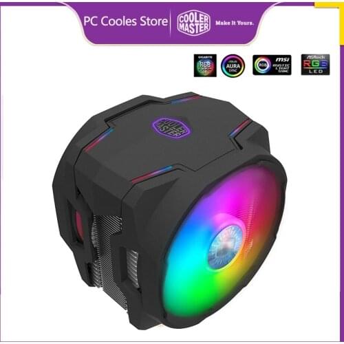 Cooler Master T610P ARGB 6 Heatpipe CPU Cooler Fan Double 120mm ARGB Fan with controller For Intel 115x 2011 2066 AMD AM4 AM3