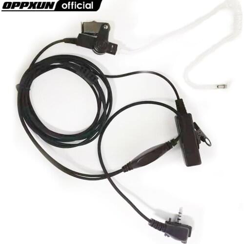 Square PTT Air Tube 3.5mm Y Plug Headset Earpice for Yaesu Vertex VX1R 2R 3R 5R FT60R FT50R VX160 VX168 VX110 VX150 VX180 VX400
