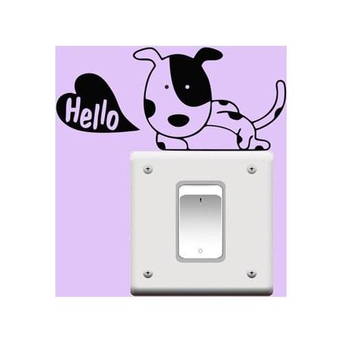 Drop Shipping dog Home Decor Vinyl Wall Stickers Stick Creative Pattern Mural Art Art Decor Wallpaper