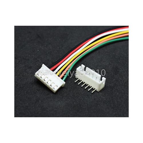 10 sets 6P Right Angel Plug XH2.54 2.54mm Pin Wire Cable Length = 30cm